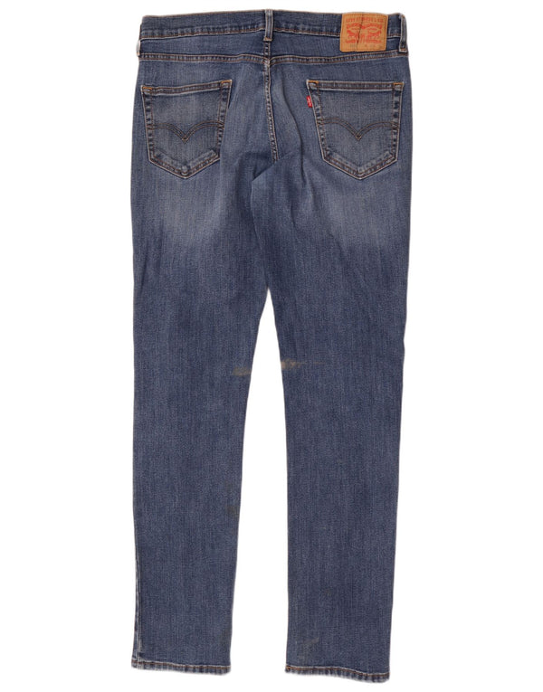 Levi's Mens 511 Slim Jeans W34 L34 Blue Cotton