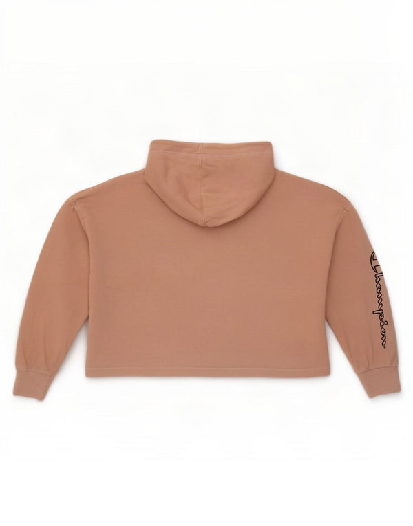 Pulover pentru damă Champion Crop Oversized Hoodie UK 14 Medium Pink Bumbac