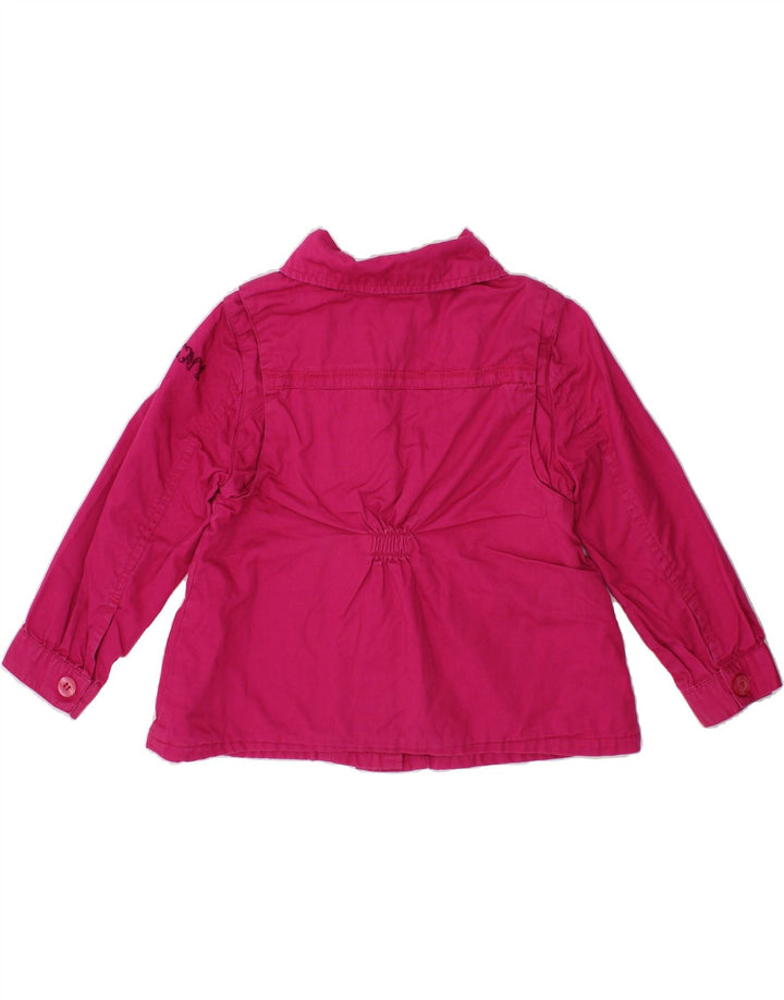DKNY Baby Girls Overcoat 18-24 Months Pink Cotton Vintage Dkny and Second-Hand Dkny from Messina Hembry 