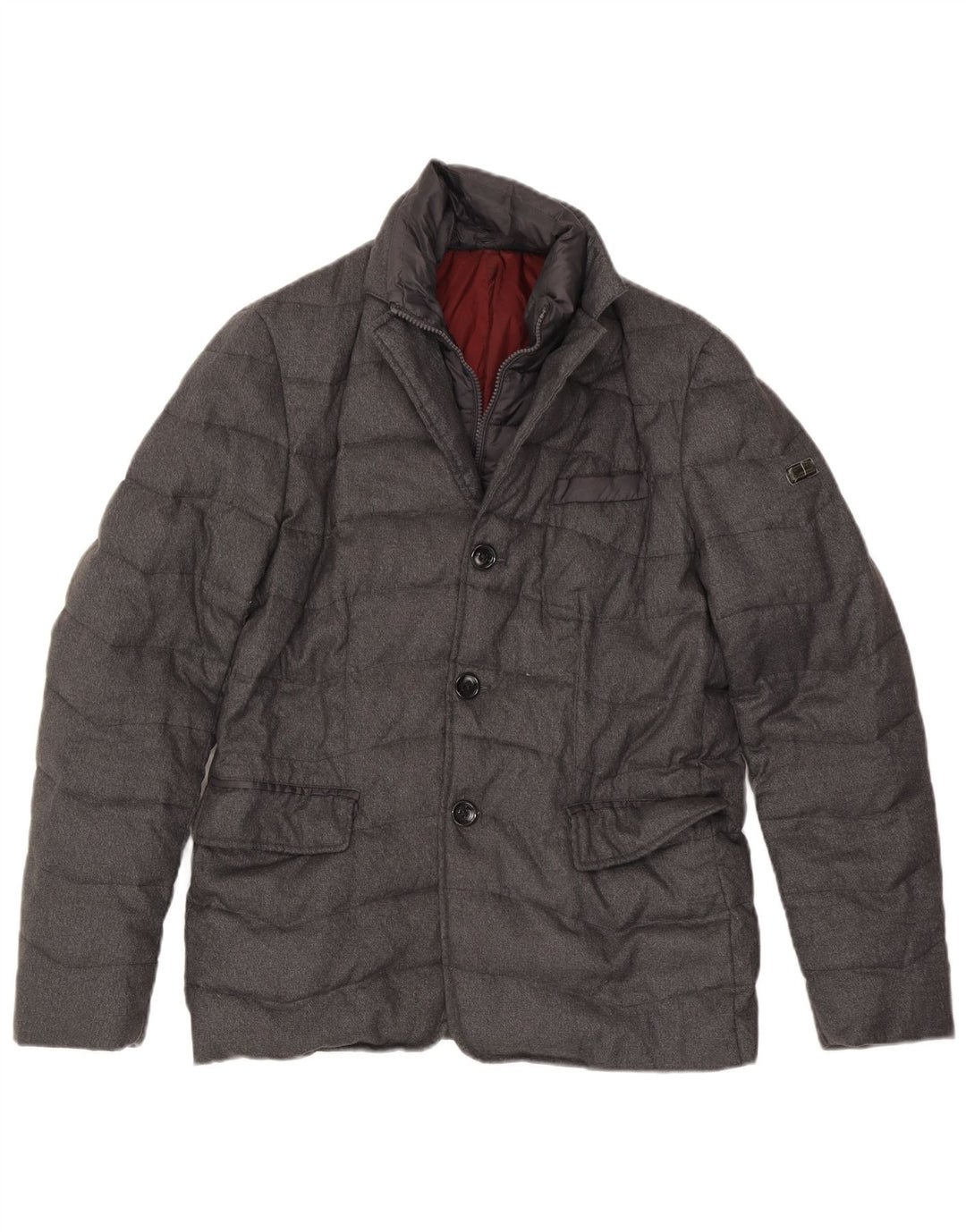 Chaqueta acolchada para hombre Gas UK 36 Small Gris Poliamida