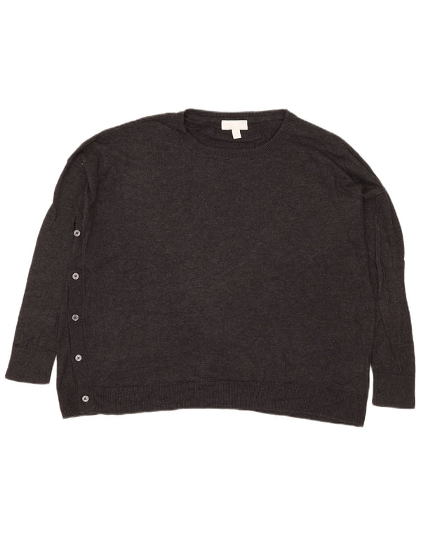 The White Company Womens Boat Neck Jumper Sweater UK 14 Medium Grey