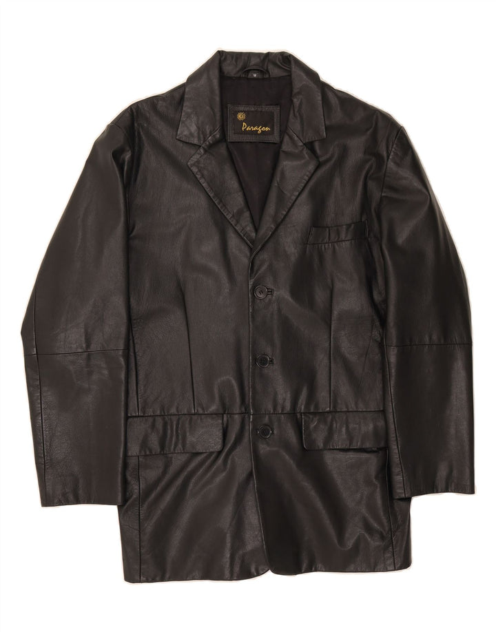 PARAGON Mens Leather Jacket UK 38 Medium Black Leather Vintage Paragon and Second-Hand Paragon from Messina Hembry 