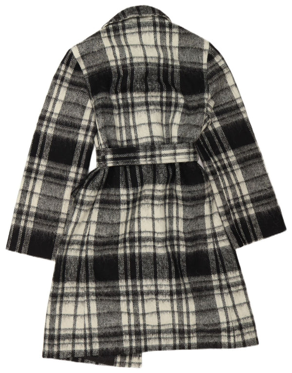 Benetton Dame Overfrakke IT 44 Medium Sort Ternet Uld