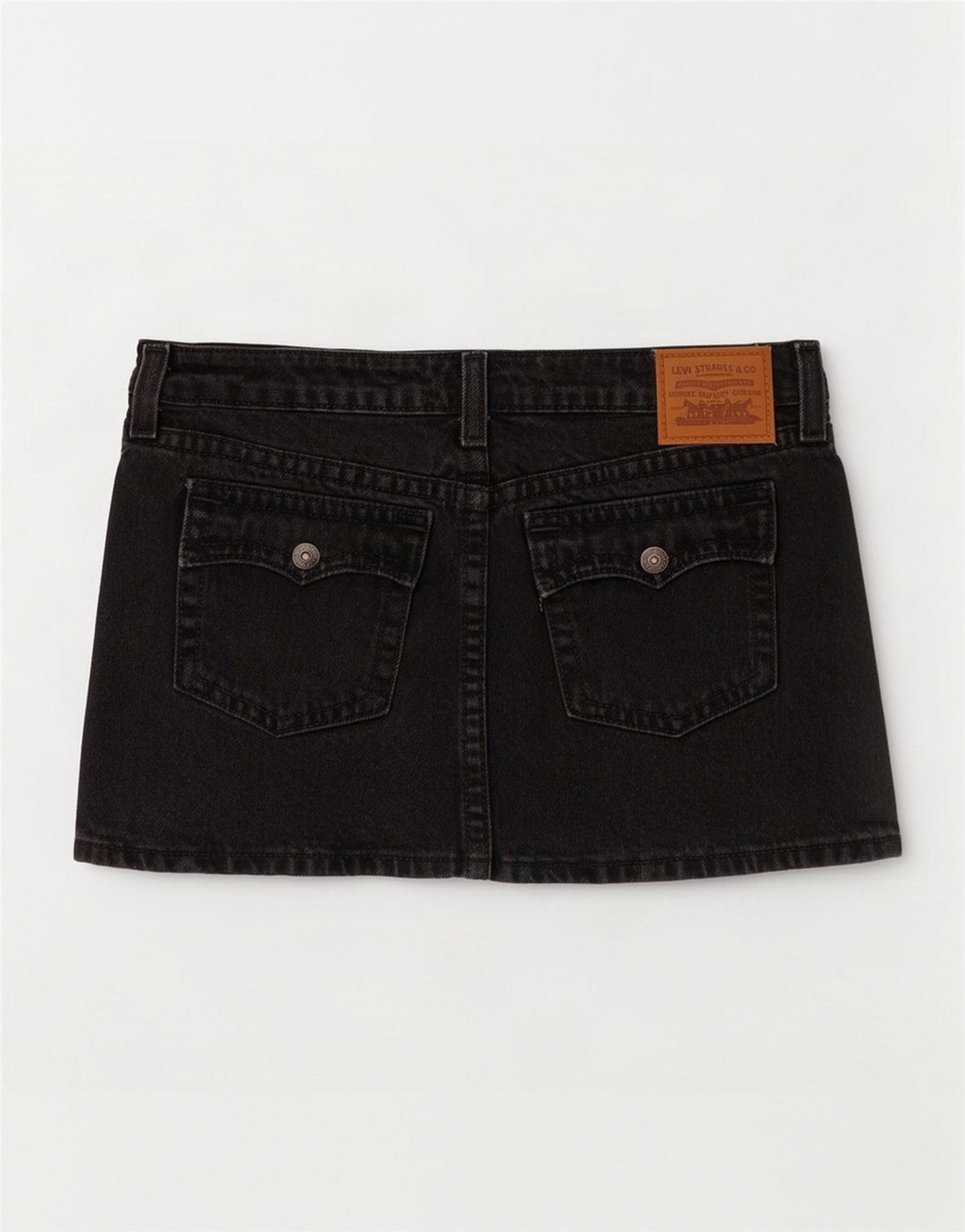 Levi's Womens Mini Denim Skirt W28 Medium Grey Cotton