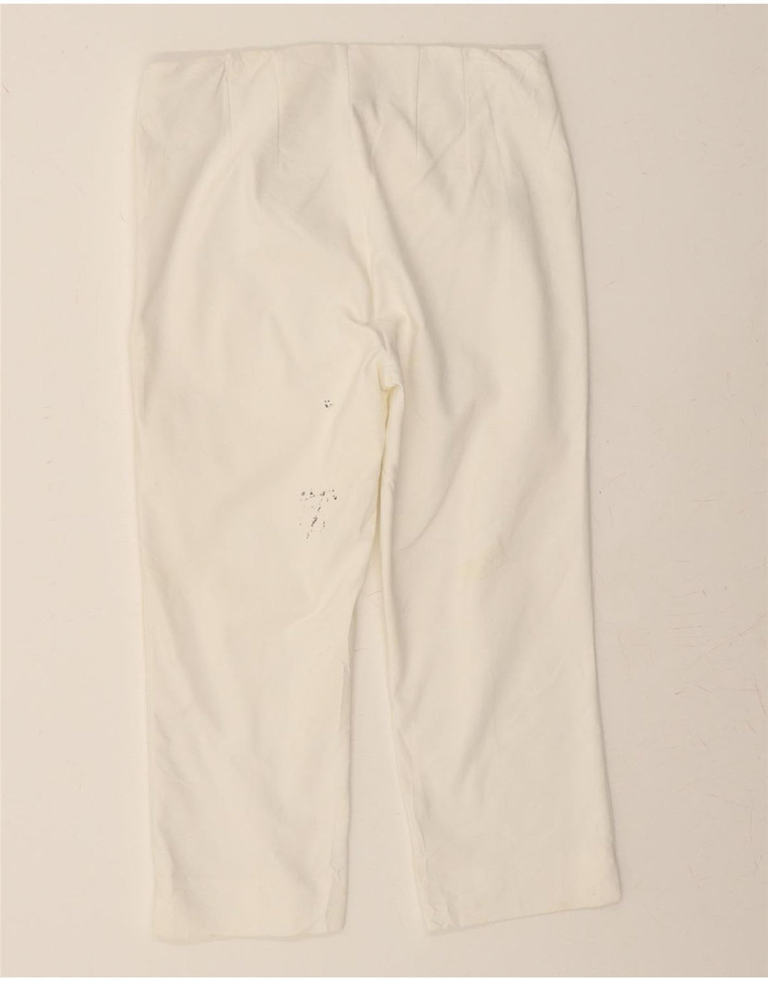 CHAPS Womens Straight Capri Trousers US 8 Medium W30 L21 White Vintage Chaps and Second-Hand Chaps from Messina Hembry 