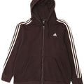 Adidas Pull à capuche zippé pour homme 2XL Noir