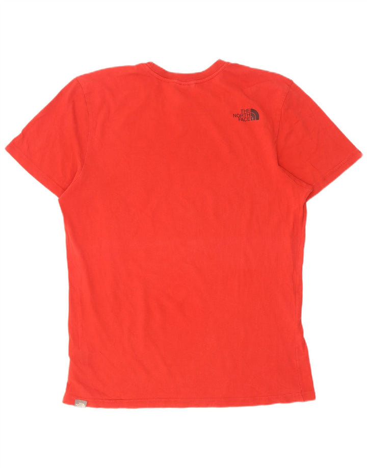 The North Face Herre grafisk T-shirt Top Medium Rød Bomuld