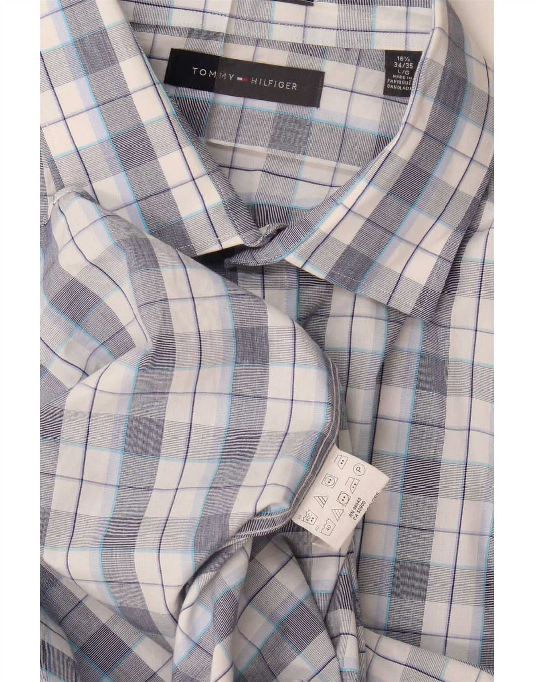 Tommy Hilfiger Herreskjorte str. 16 1/2 Large Blue Check