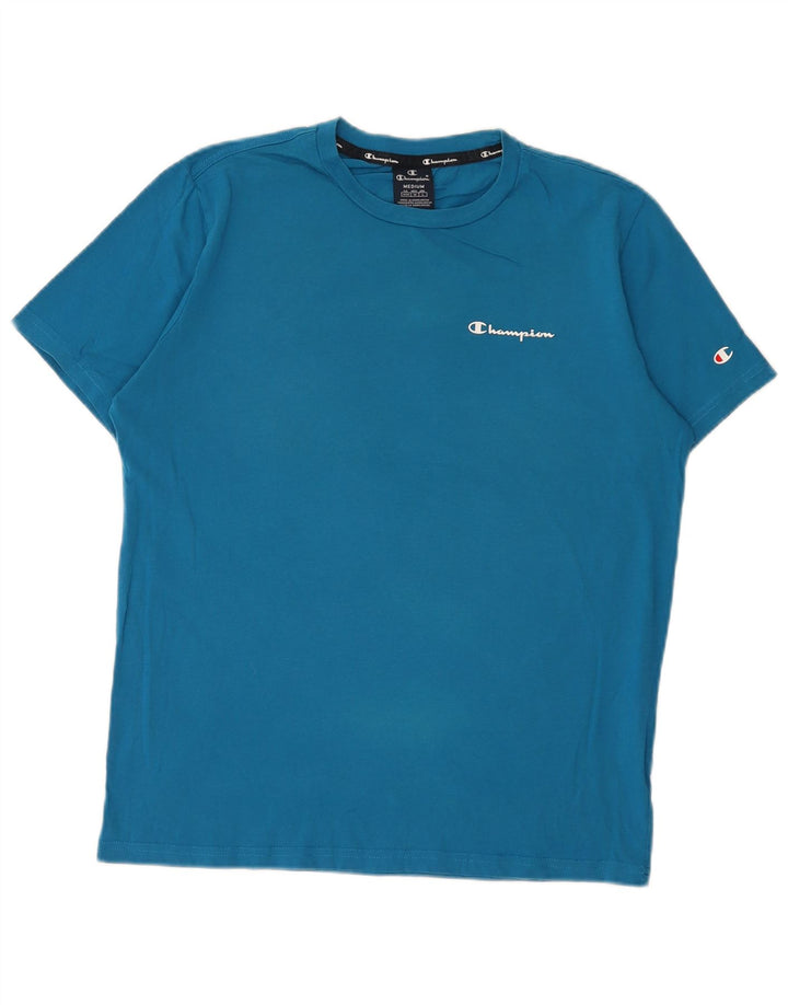 CHAMPION Herre T-Shirt Top Medium Blå Bomuld