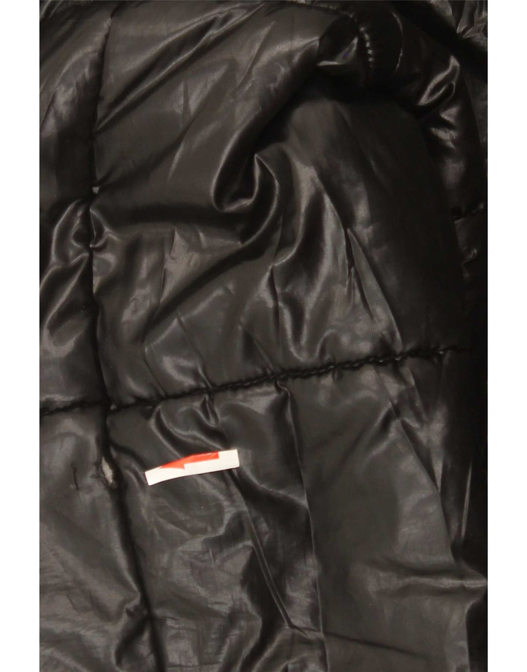 Jaqueta acolchoada masculina Zara UK 40 grande poliéster preto