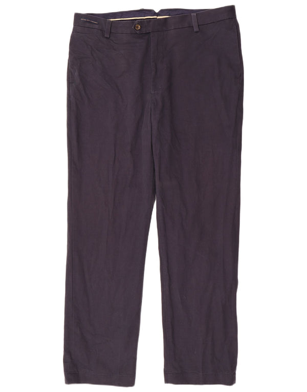 Marks & Spencer Mens Blue Harbour Straight Suit Trousers W40 L33 Navy