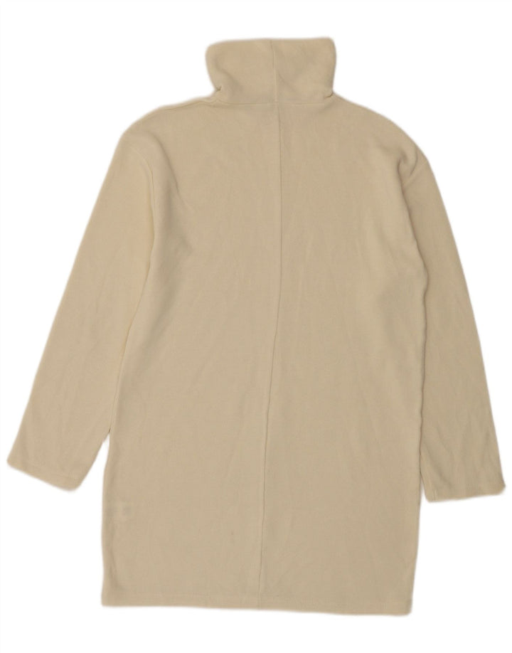 Zara Womens Jumper Dress UK 10 Small Beige Polyester