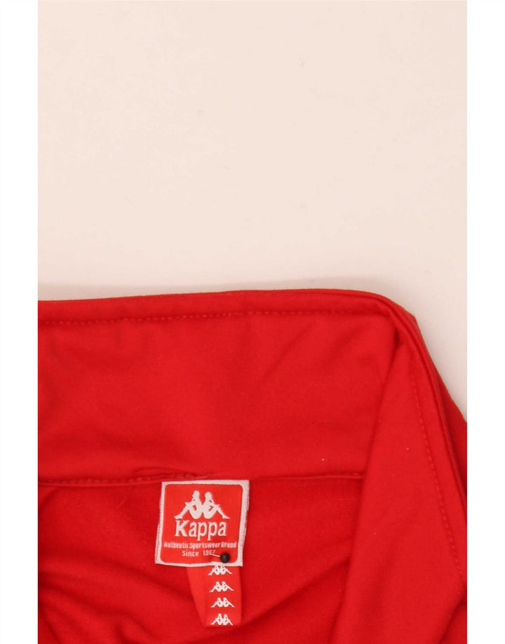 Kappa Veste de Survêtement Graphique pour Homme Grand Rouge Colorblock Polyester