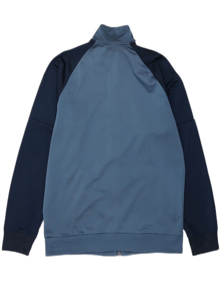 Giacca da tuta da uomo Adidas UK 42/44 Poliestere color block blu medio