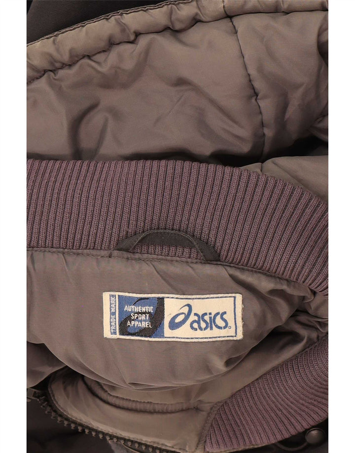 Asics Mens Hooded Parka Jacket UK 40 Large Black