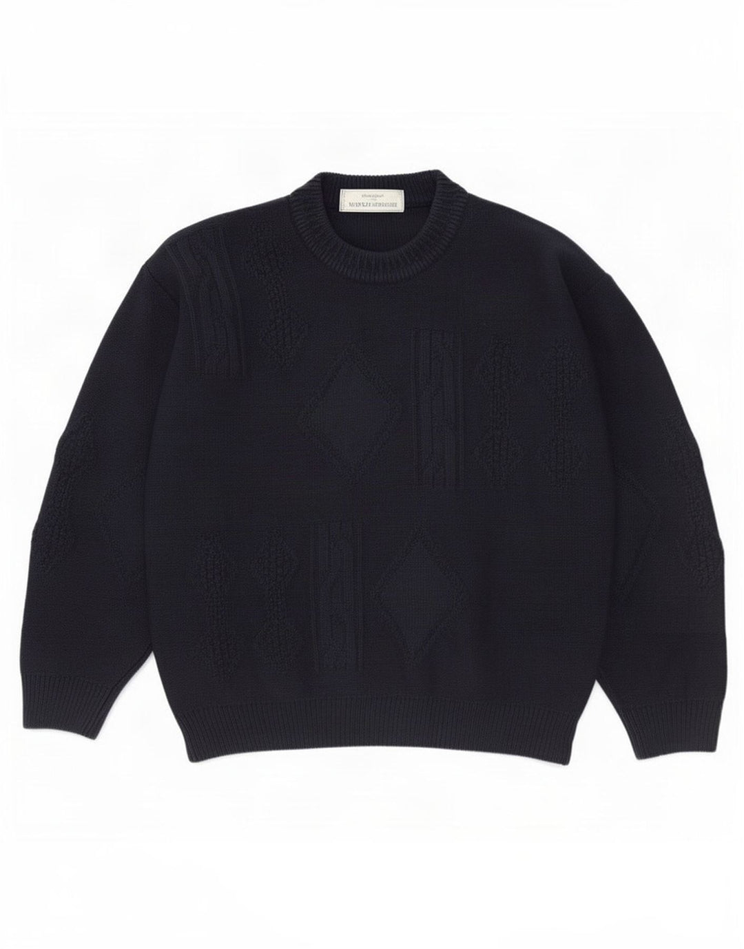 Marks & Spencer Mens St. Michael Crew Neck Jumper Sweater Medium Navy Blue