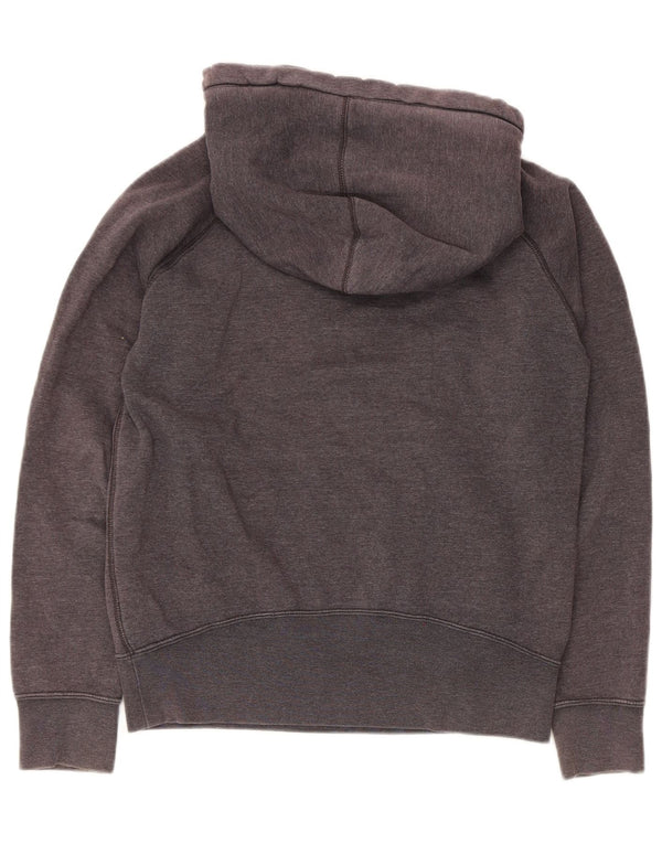 Hurley Womens Graphic Hoodie Jumper UK 14 Medium Grey Cotton