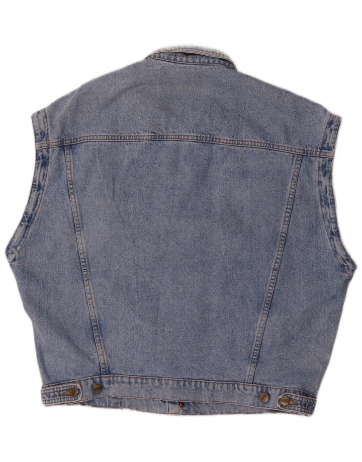 Quarry Mens Denim Gilet UK 42 XL Blue