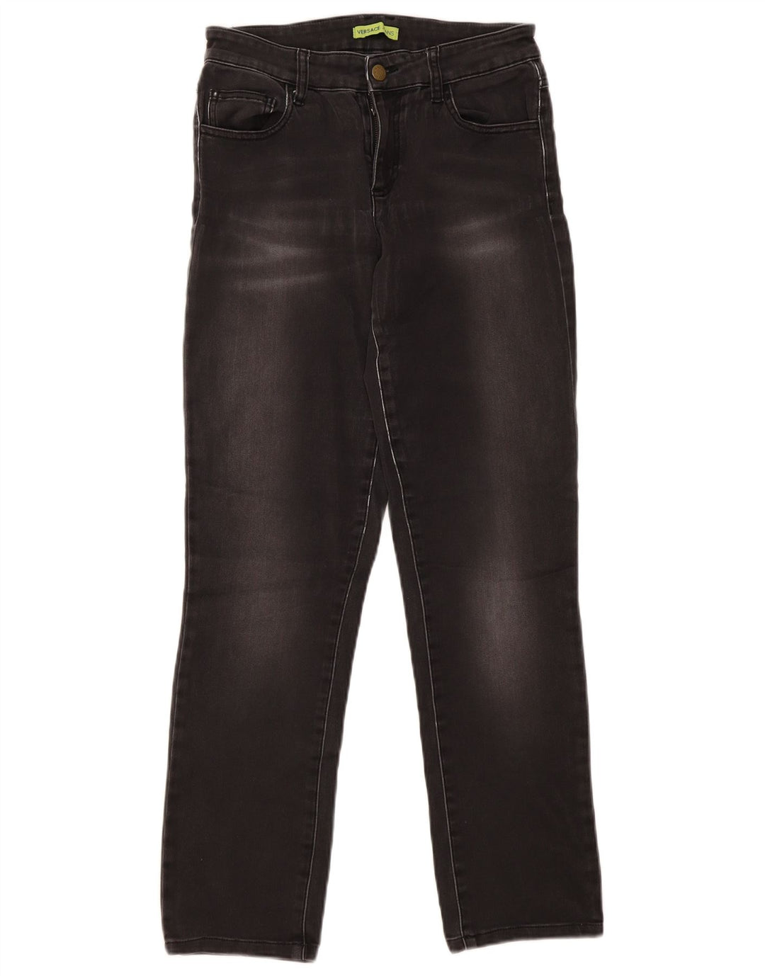 Versace Damen Slim Jeans W28 L29 Grau