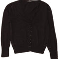 MARKS & SPENCER Womens Cardigan Sweater UK 16 Large Grey Viscose