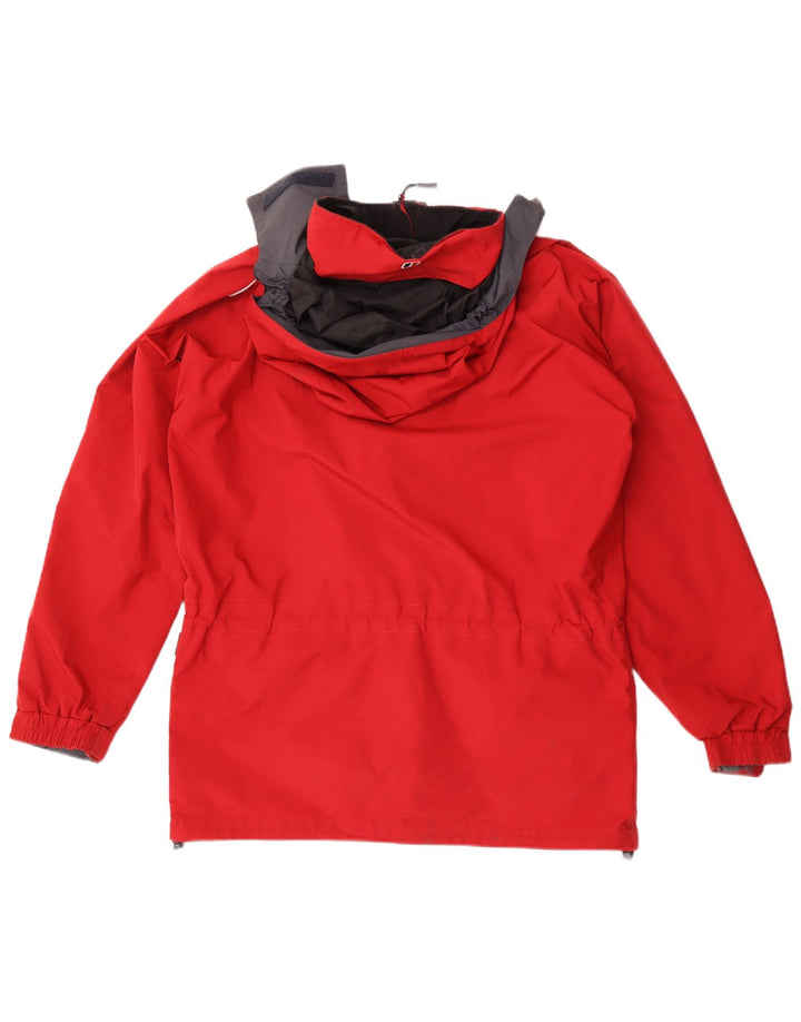 Berghaus Mens Hooded Rain Jacket UK 38 Medium Red Polyester