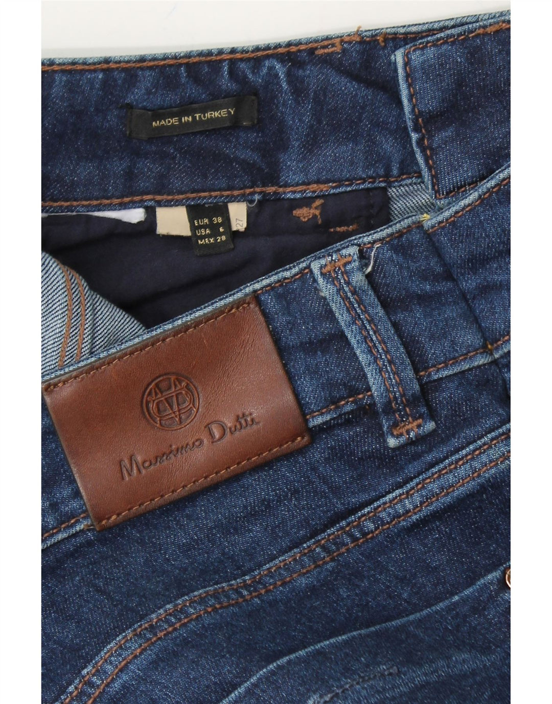 MASSIMO DUTTI Womens Straight Jeans EU 38 Small W26 L28 Blue Vintage Massimo Dutti and Second-Hand Massimo Dutti from Messina Hembry 