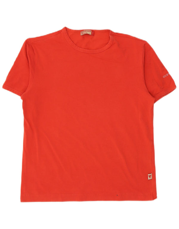 Guess Camiseta Mujer Top UK 40 XL Algodón Rojo
