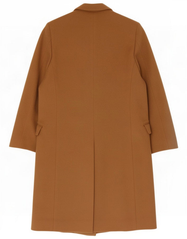 Abrigo cruzado vintage para hombre IT 48 Lana marrón medio