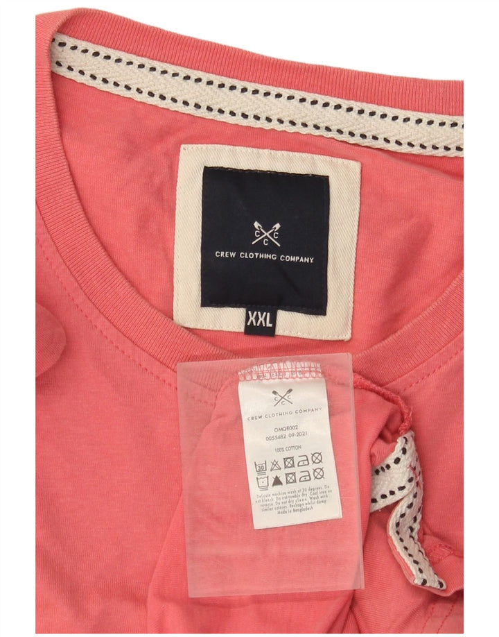 J. Crew Mens T-Shirt Top 2XL Pink Cotton