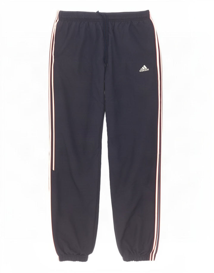 Adidas Mens Tracksuit Trousers Joggers 2XL Navy Blue Polyester