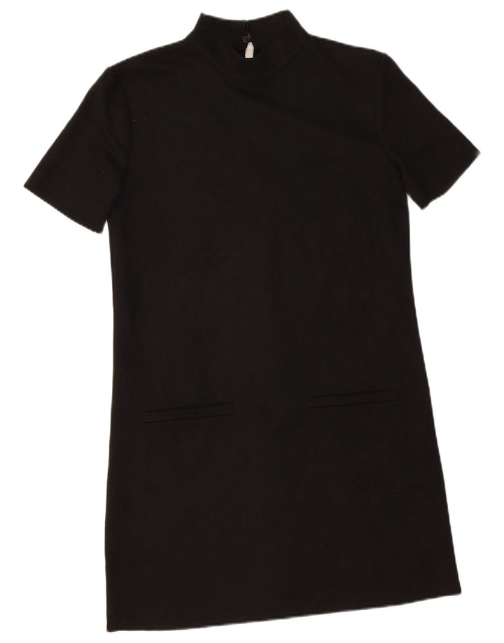 Zara Womens Shift Dress UK 6 XS Black