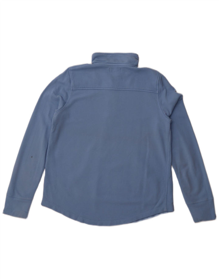 Vineyard Vines Womens Oversized Zip Neck Sweatshirt Jumper UK 10 Small Blue