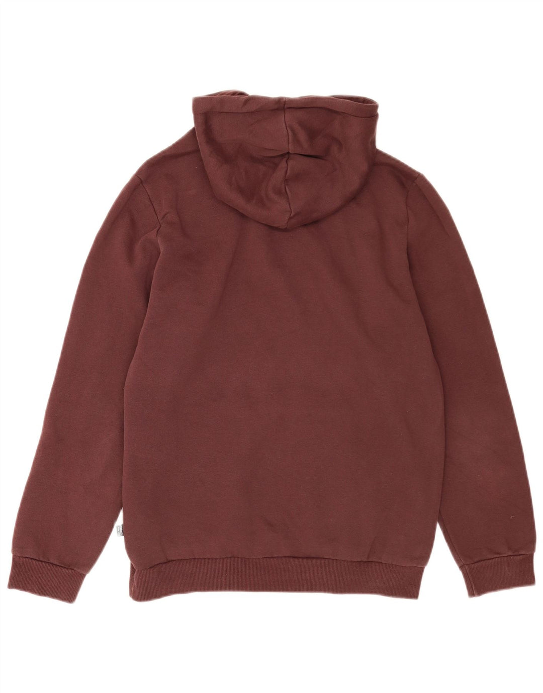 Puma Mens Graphic Hoodie Jumper Small Brown Cotton