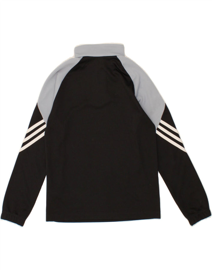 ADIDAS Boys Graphic Pullover Tracksuit Top 9-10 Years Medium Black Vintage Adidas and Second-Hand Adidas from Messina Hembry 