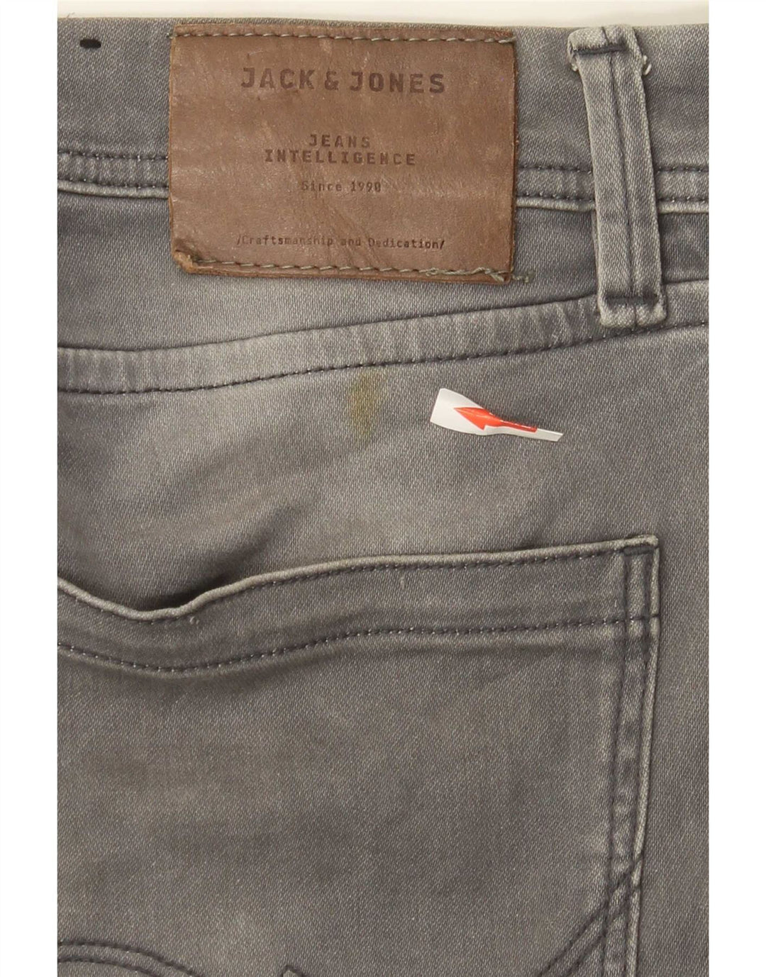 Męskie jeansy typu slim Jack & Jones W29 L32 Szara bawełna