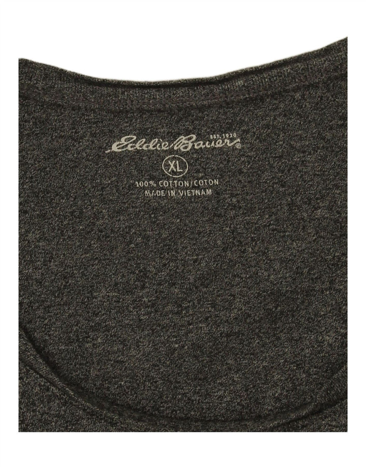 EDDIE BAUER Womens Top 3/4 Sleeve UK 18 XL Grey Cotton Vintage Eddie Bauer and Second-Hand Eddie Bauer from Messina Hembry 
