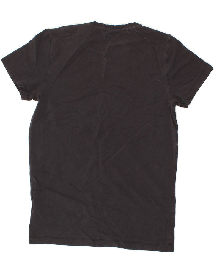 TOMMY HILFIGER Womens T-Shirt Top UK 12 Medium Black Vintage Tommy Hilfiger and Second-Hand Tommy Hilfiger from Messina Hembry 