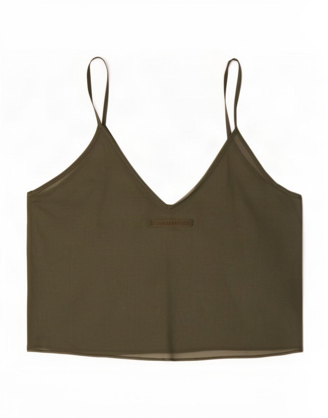 Top Crop See Through Zara pentru femei UK 12 Medium Khaki