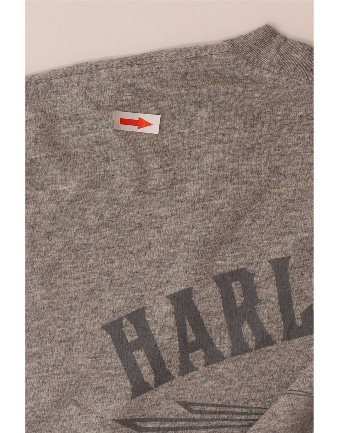 Harley Davidson Herre grafisk T-shirt Top XL Grå Bomuld