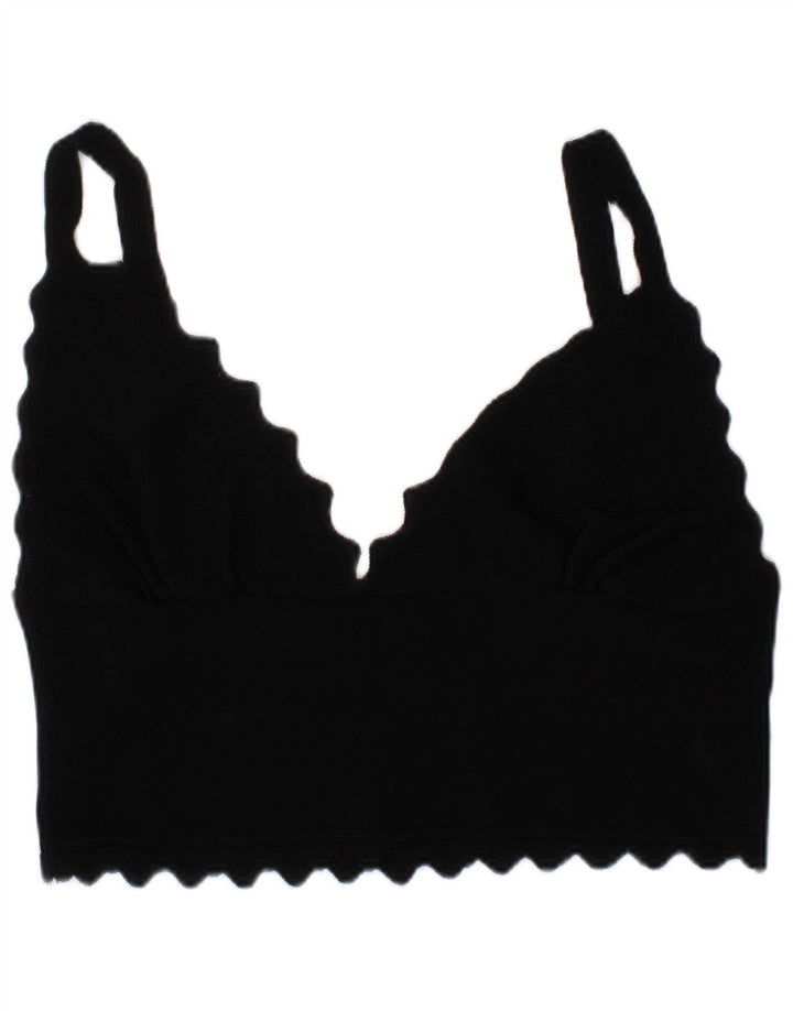 Zara Womens Bra Crop Top Medium Black Modern