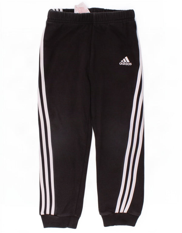 Adidas - Pantalón de chándal para niño (3-4 años, algodón), color negro