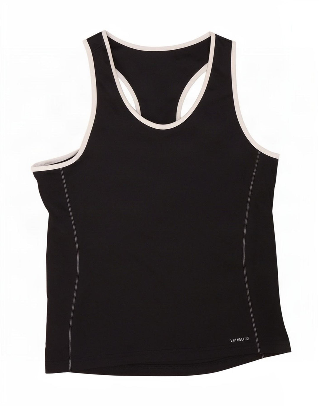 Adidas Womens Vest Top UK 16/18 Large Black Polyester