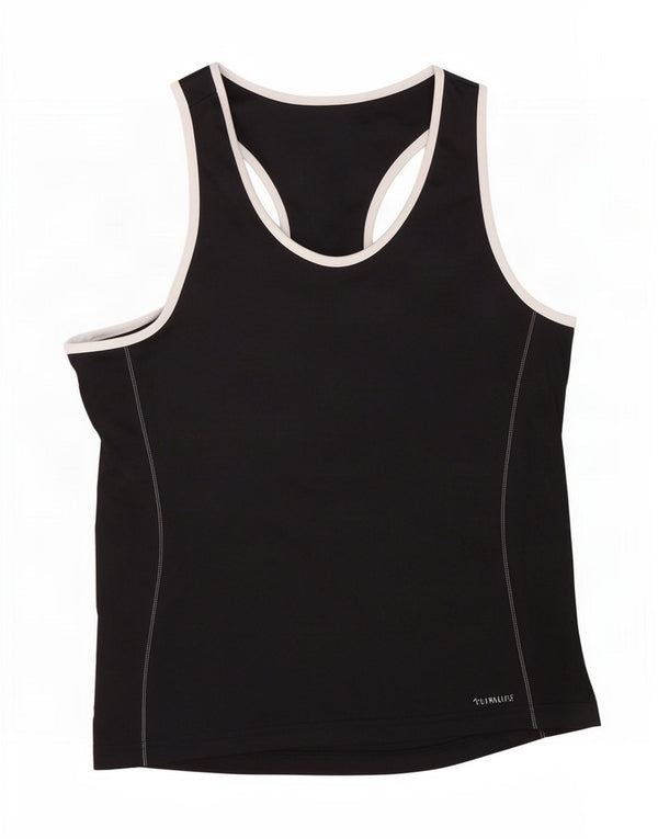 Adidas Damevest Top UK 16/18 Large Black Polyester