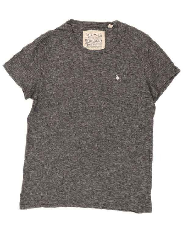 Camiseta Jack Wills para hombre Top de algodón moteado gris medio