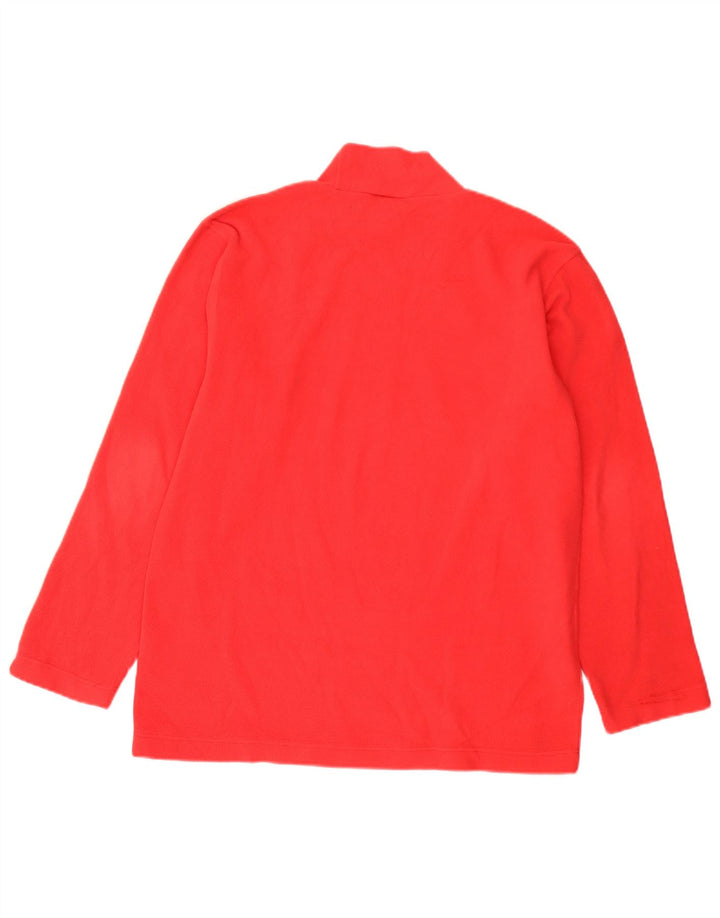 Adidas Mens Fleece Jumper UK 38/40 Medium Red Polyester