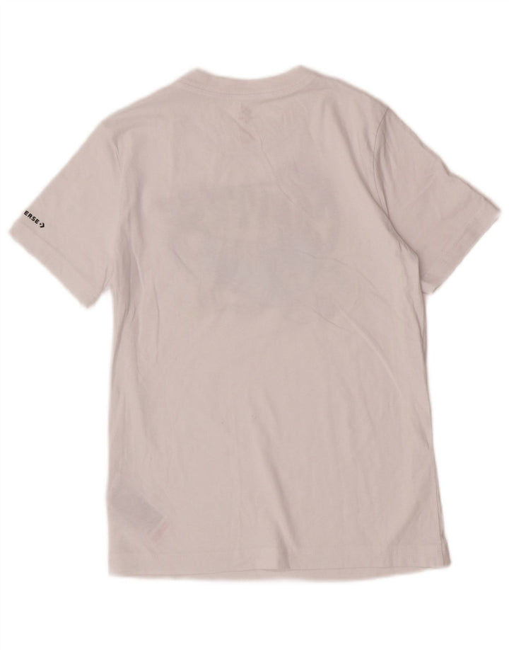Converse Boys Graphic T-Shirt Top 10-11 Years Medium White Cotton