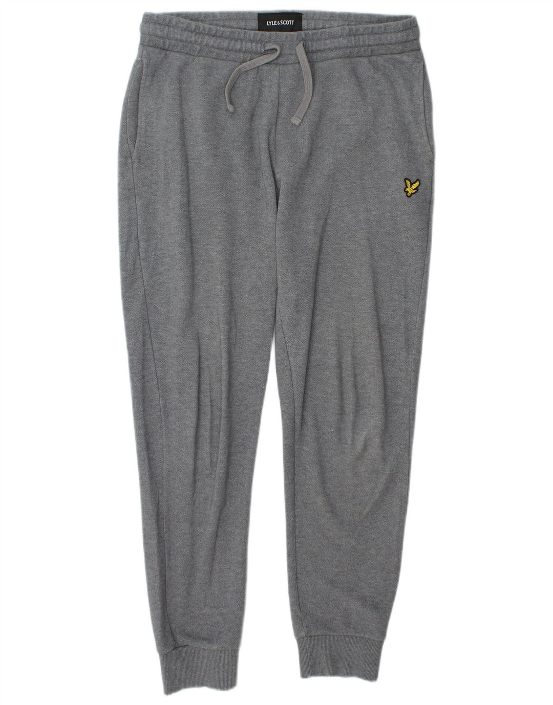 Męskie spodnie dresowe Lyle & Scott Joggers, średnioszare, bawełniane