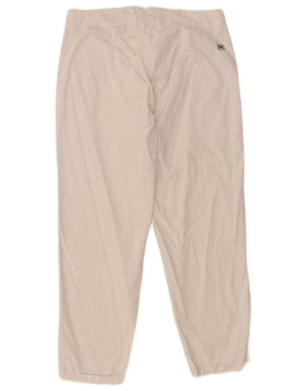Pantaloni tăiați Slam pentru femei IT 38 Small W28 L25 Bumbac alb