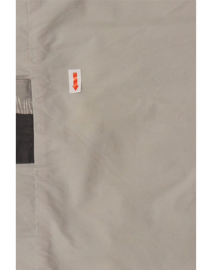 COS Womens Shift Dress EU 36 Small Grey Geometric Cotton