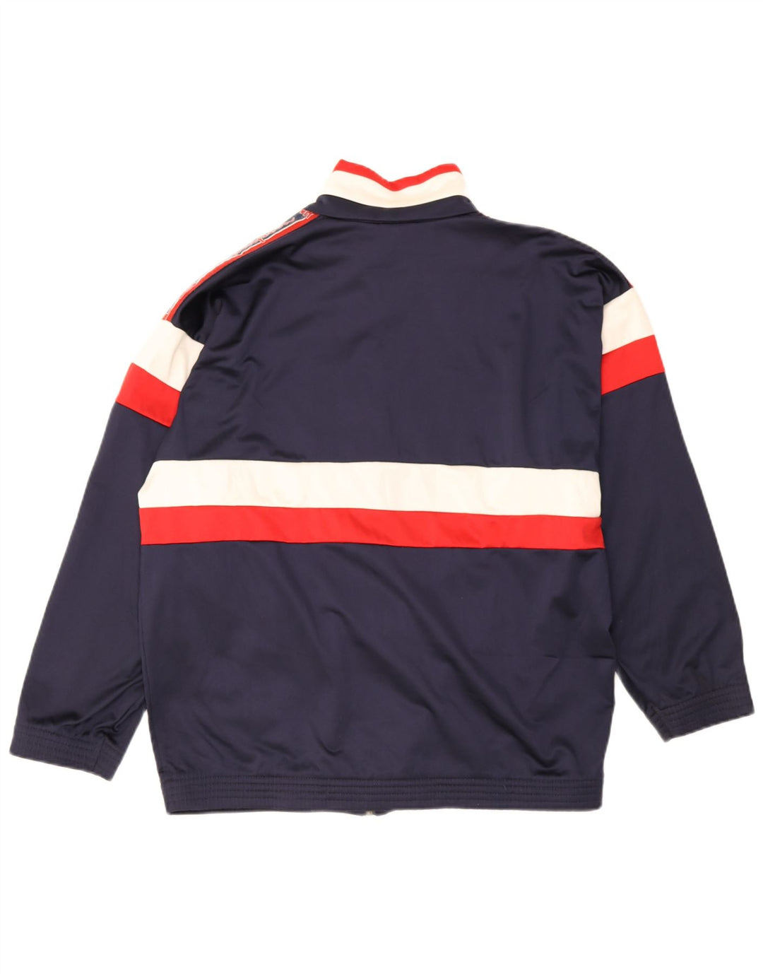 Champion Mens Tracksuit Top Jacket Medium Navy Blue Colourblock Polyester